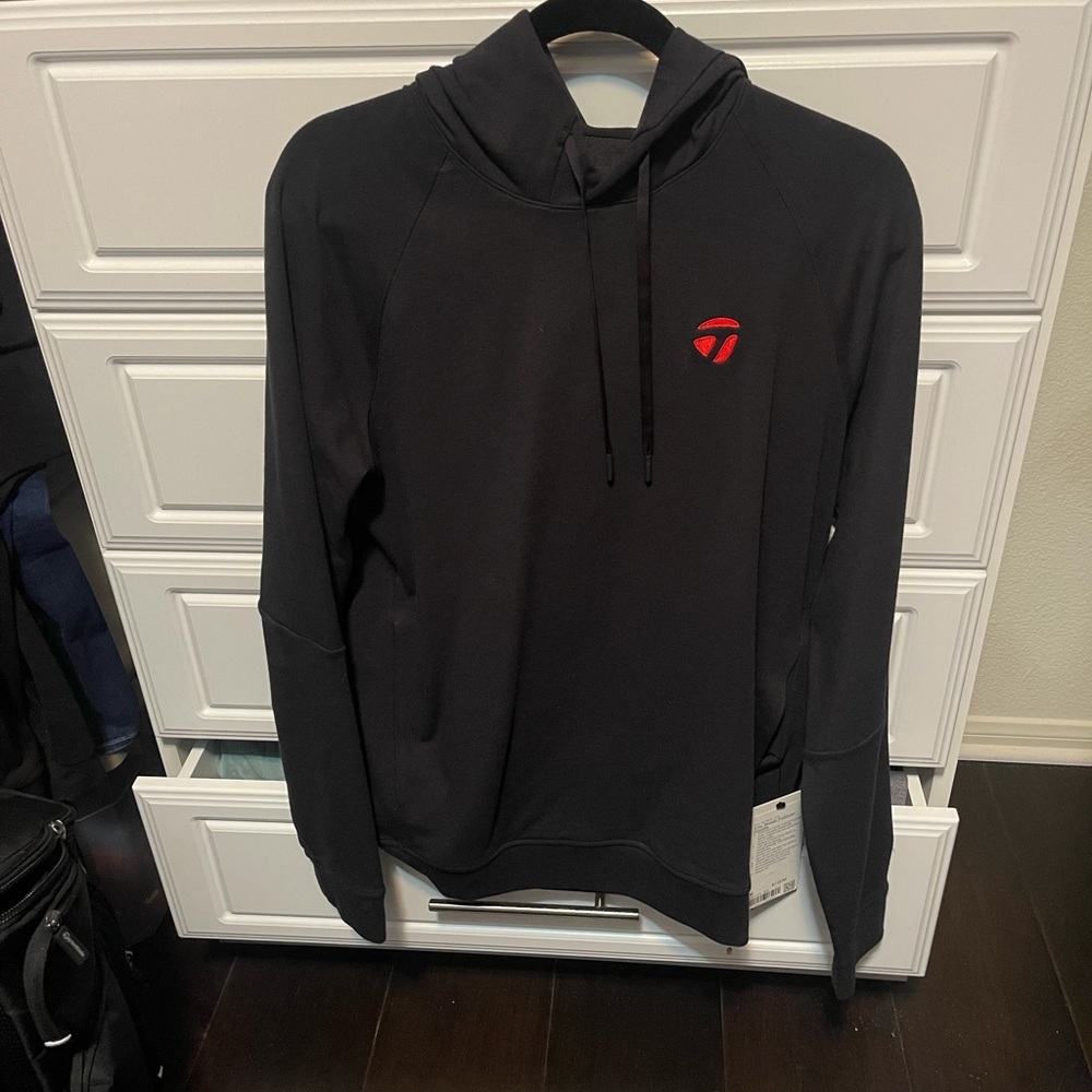 lululemon athletica Black Hoodie with Red Logo